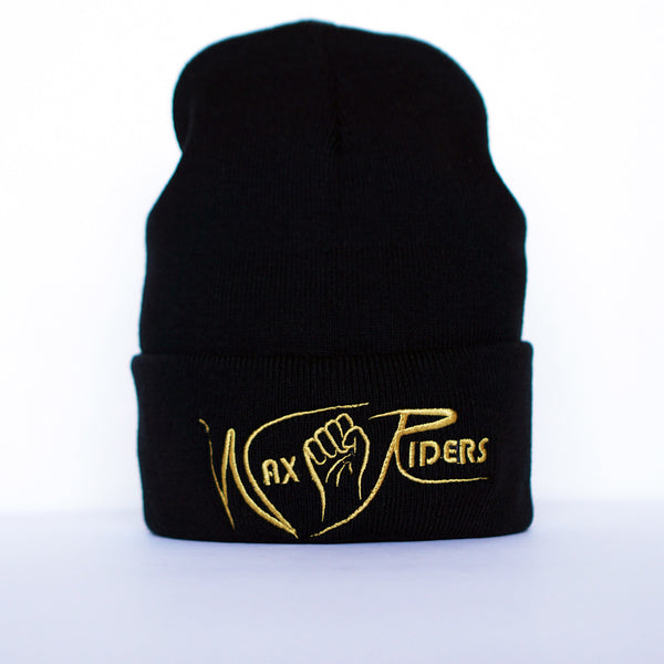 Wax Riders Knit Cuff Beanie Black