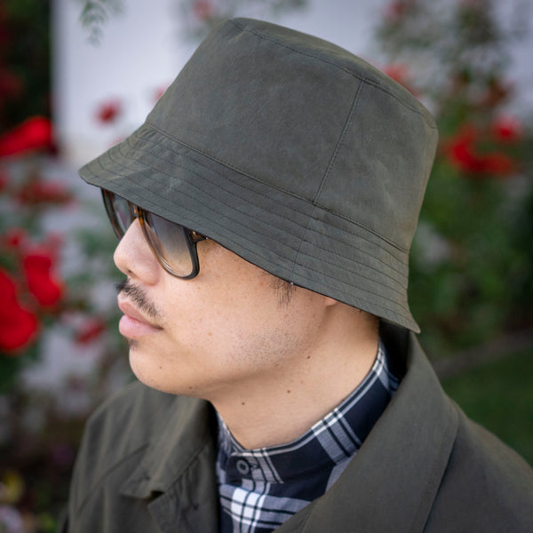 Magnum Olive Wax Cotton Nylon Poplin Joyride Bucket Hat