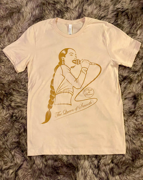 The Queen of Smooth T-Shirt Caramel and Cream