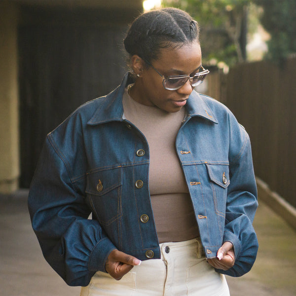 Jade Sapphire Denim Get Down Crop Jacket